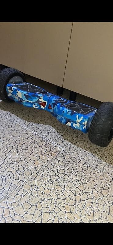 elektrik gitara: Off-road hoverboard – mavi kamuflyaj dizayn - Güclü, iri dişli — 3