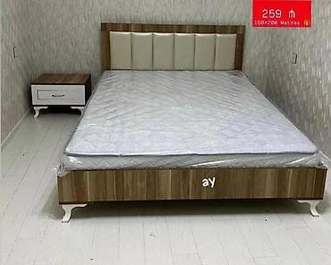 stol stullarin satisi: Yeni, İkinəfərlik çarpayı, Bazasız, Matras ilə, Siyirməsiz — 1