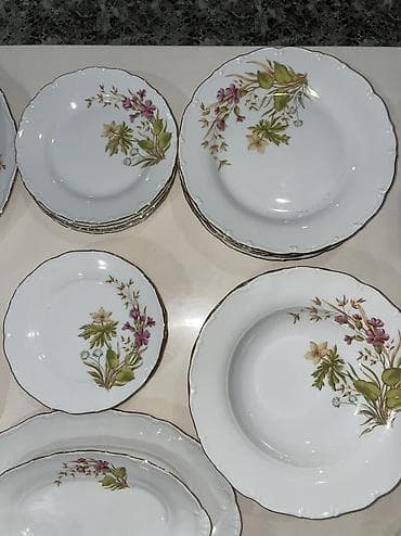 nahar: Nahar dəsti, rəng - Ağ, Farfor, Çexiya — 2