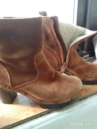 Мужская одежда: Qadın qış çəkmələri - Material: süet üst hissə - Rəng: isti — 2