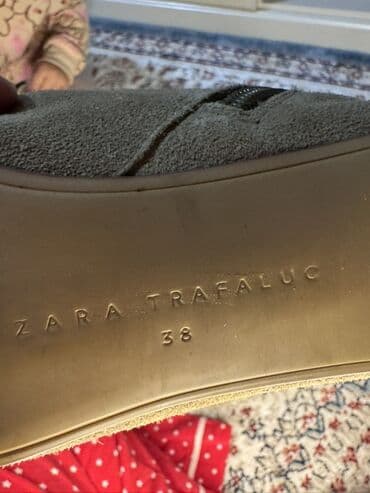 herbi botinkalar: Zara, Ölçü: 38, rəng - Bej, İşlənmiş — 5