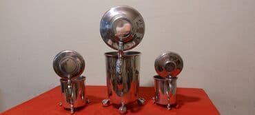 ваза стеклянная прозрачная высокая без узора: 1955-1964-cu illerin Norvec istehsali pive bakallari, boyuk1,5-litr — 3