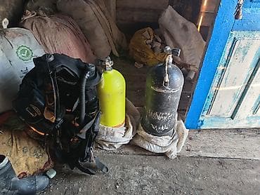 Ручные механические инструменты: Daliş avadanlıqları dəsti Tərkib: - BCD jileti (Oceansub/Beuchat — 1