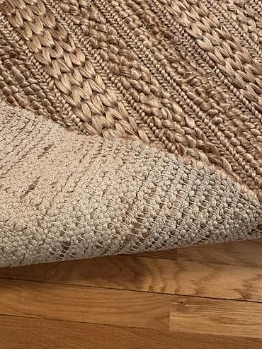 Təbii lifdən toxunmuş dekorativ super növ xalça - Material: təbii lif