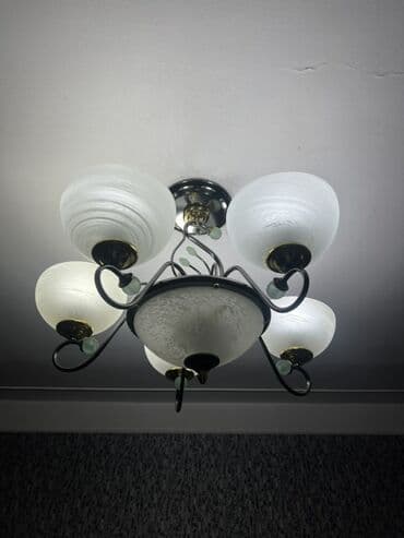 çat şüşə: Çılçıraq, 5 lampa, Şüşə — 1