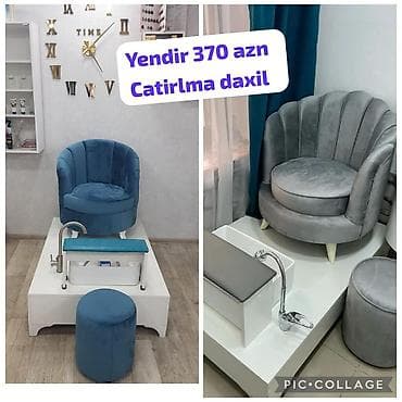 Pedikür üçün podiumlu kreslo dəsti - Salonlar üçün rahat və estetik — 1