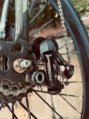 Детские велосипеды: Anmier dağ velosipedi - Güclü alüminium çərçivə, gümüş/qara rəng — 8