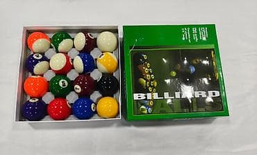Bilyard topları dəsti – “Billiard Balls” - Tam komplekt: 16 top (1–15