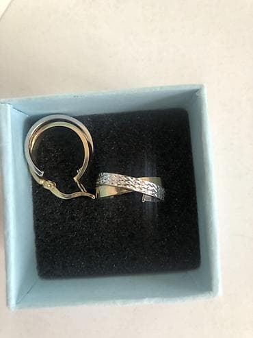 Sırğalar: Sırğa, Sarı qızıl, 585 Əyar, 2 g — 1