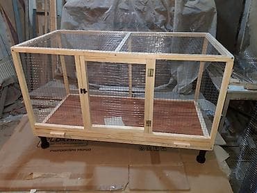 qəfəs böyük: Təzə yığılmış böyük ölçülü qəfəsler altı setka ustu padnoslu yerden — 3