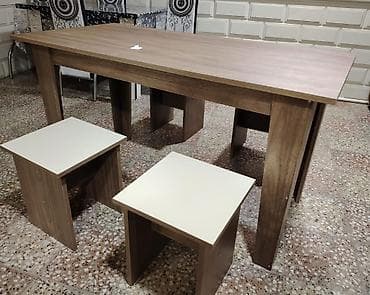 ber ber stolu: Для кухни, Новый, Нераскладной, Прямоугольный стол, 4 стула — 1