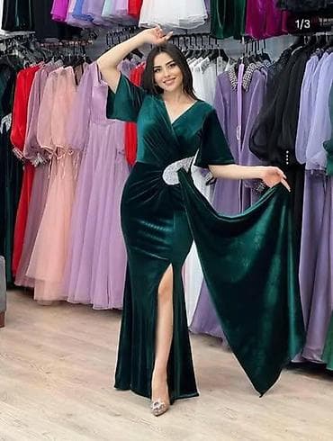 - 1_2 saatlıq geynilib yeni kimidir Məhsul: Ziyafət geyimi – zümrüd — 1