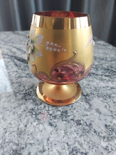 qab dəstləri: Qədəhlər, Xrustal, 6 ədədli dəst, Çexiya — 4