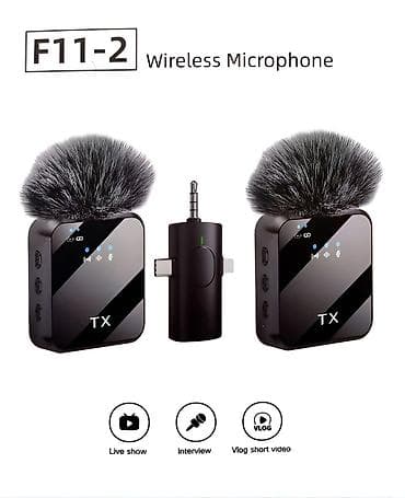 jbl mikrofon: Kateqoriya: Mikrofonlar Brend: No Brand Model: BKN F11-2 3-in-1 Simsiz — 3
