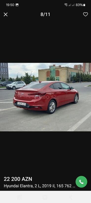 Digər nəqliyyat: Hyundai Elantra: 2 l | 2020 il Sedan — 7