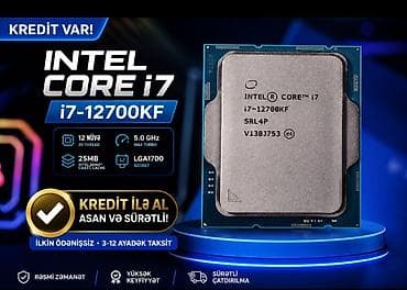 Prosessor Intel Core i7 i7-12700K, > 4 GHz, > 8 nüvə, Yeni lalafo.az -da Prosessor Intel Core i7 i7-12700K, > 4 GHz, > 8 nüvə, Yeni