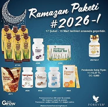 sirqa sekilleri: Forever Ramazan Paketi 2026 Tarix: 17 Fevral – 15 Mart Paket — 1