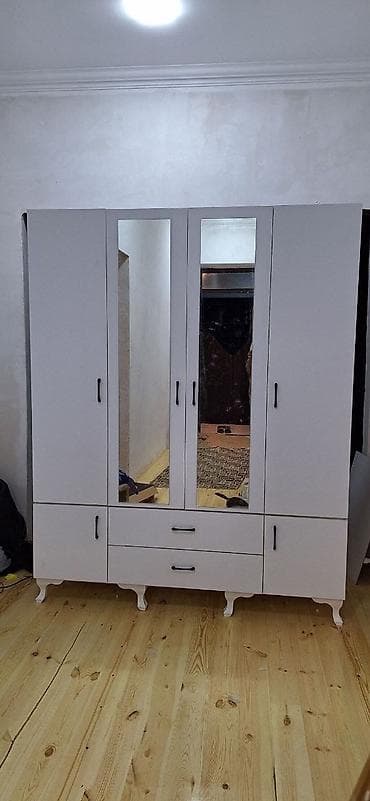 ofis dolab: 5 qapı, Güzgülü, Digər rəng, Digər material, Açılan, Düz dolab — 4