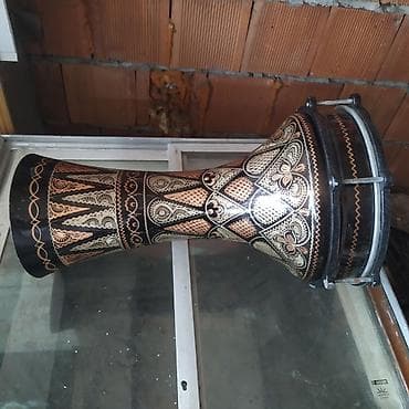 elektro gitara satışı: Kirmızıgül markalı əl işi darbuka (doumbek) - Material: Mis gövdə, əl — 3
