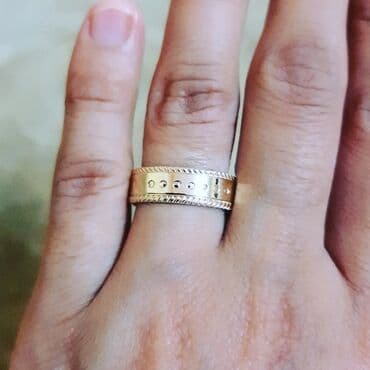 qaş sabitləyici: Alyans, Üzük, Sarı qızıl, 585 Əyar, Qaşsız — 3