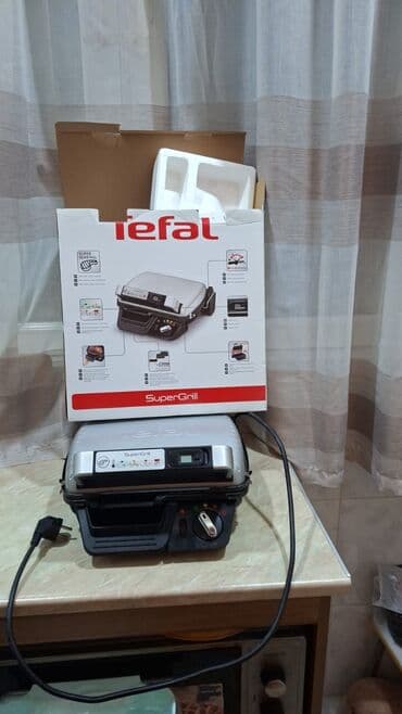 Plitələr və bişirmə panelləri: Qril Tefal, rəng - Qara, İşlənmiş, Ünvandan götürmə — 4