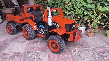 Avtokreslolar: Uşaq elektrik traktor-u və qoşqusu - Model: “LARGE” yazılı iki — 3
