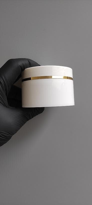 30 ml krem: Ağ kosmetik krem qabı – 100 ml - Material: qalın, möhkəm plastik - — 4