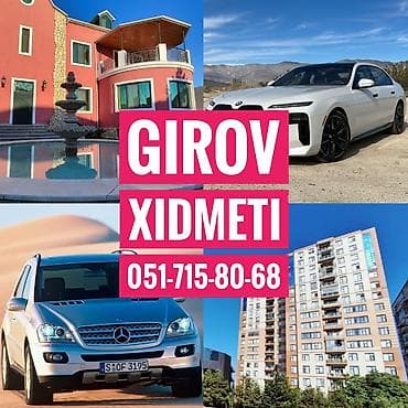 Girov Xidmeti. Kredit Xidmeti. Dasinmaz Emlaklarinizin ve