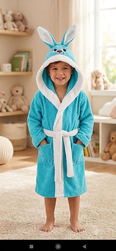 Детский банный халат (5-6 лет, 100% бамбук) Цена: 10 AZN Описание lalafo.az -da Детский банный халат (5-6 лет, 100% бамбук) Цена: 10 AZN Описание