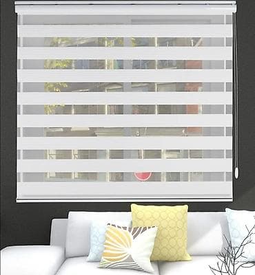 Məhsul: Jalüz pərdələr - Növlər: Zebra jalüz (şəbəkəli-şəbəkəsiz