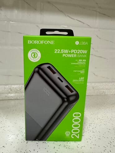 Video oyunlar və konsollar: Powerbank Borofone, 20000 mAh, Yeni — 1