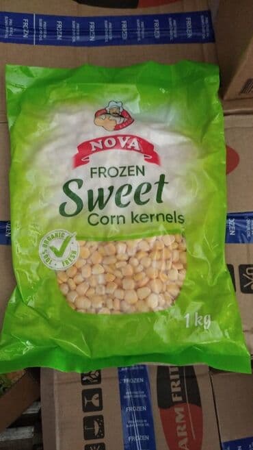 qarğıdalı yağı: Çekısı 1 kg olan donmuş qarğıdalı deneleri iridir ve daddlı . sifariş — 1