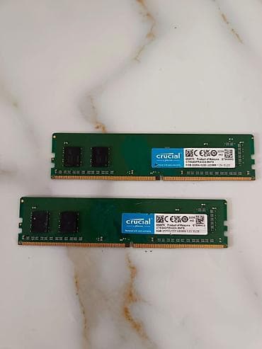 Operativ yaddaş (RAM) Crucial, 8 GB, 3200 Mhz, DDR4, PC üçün