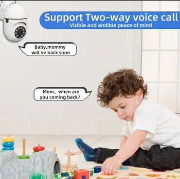 uşaq izleme kamerasi: Wifi kamera ev, bag, ofis ucun ideal həm wifi həmdə kart ilə işləyən — 2