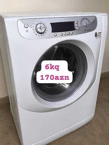 se 2: Paltaryuyan maşın Hotpoint Ariston, 6 kq, İşlənmiş, Avtomat, Qurutma var, Kredit yoxdur, Ünvandan götürmə — 1