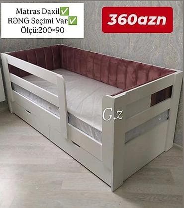 döşey: Oğlan və qız üçün, Yeni, Çarpayı, Bazasız, Matras ilə, Siyirməli — 1