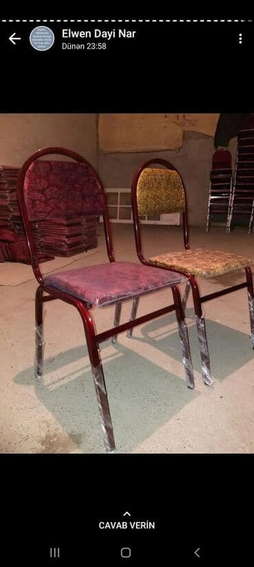 oturacaglar: Stul stol 13 azn 20 azn dek Istediyiniz Rengde Kojadan ve Parcadan — 17