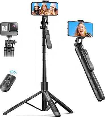 ведро на колесах: Tripod Stand. Selfi Çubuğu Çox Funksiyalı 360 Dərəcə dönə bilən — 1
