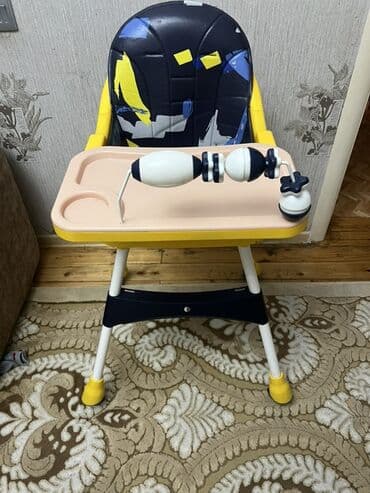 Uşaq yemək stulu - Rahat və təhlükəsiz yüksək uşaq stulu – yemək və