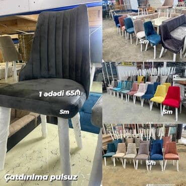 stul ev ucun: Qonaq otağı üçün, Açılmayan, Dördbucaq masa, 4 stul — 37