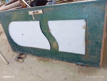 həyət qapsı: Metaldan hazırlanmış giriş qapısı - Material: qalın metal lövhədən — 1