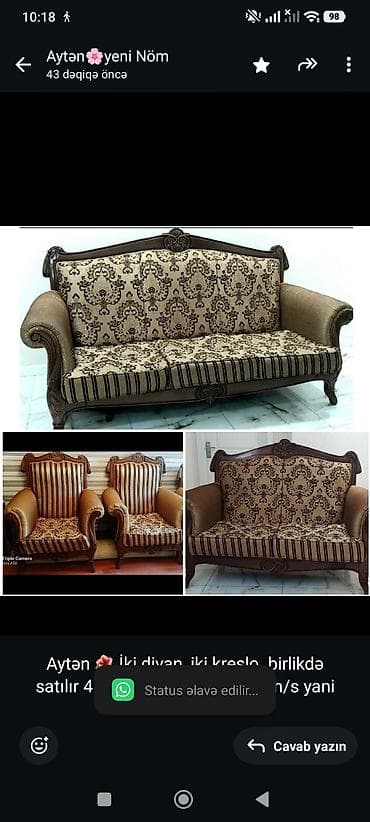 ps divan: Divan, 2 kreslo, Divan — 1
