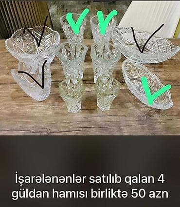 at sekileri: Vaza dəsti, Xrustal — 1