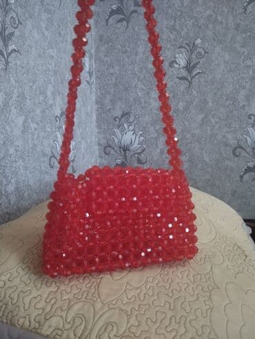 pinko çanta qiymeti: Muncuqlu sumka əl işi — 1