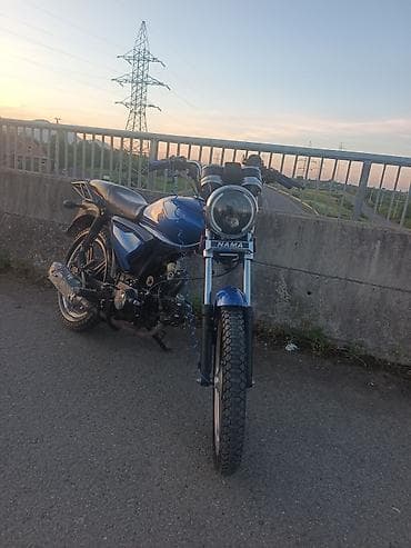 NAMA markalı motosiklet 110cc - Rəng: mavi, qara detallarla - Ön — 6