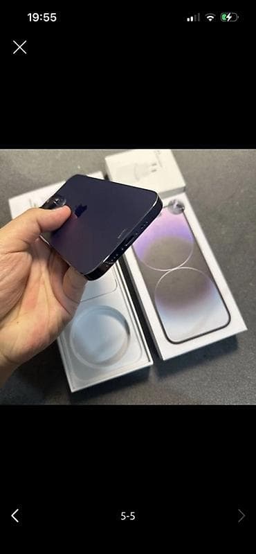 nar suyu sıxan: IPhone 14 Pro, Deep Purple, Simsiz şarj — 5