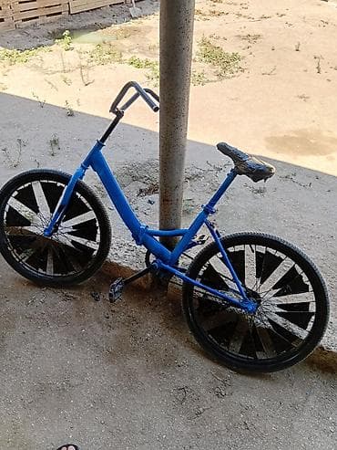 Şəhər velosipedləri: Şəhər kruizer tipli velosiped – fərqli dizayn - Rəng: mavi (tam — 1