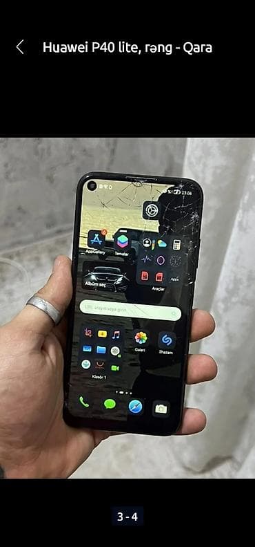 Huawei P40 lite, 128 ГБ, цвет - Черный, Отпечаток пальца, Две SIM карты — 2