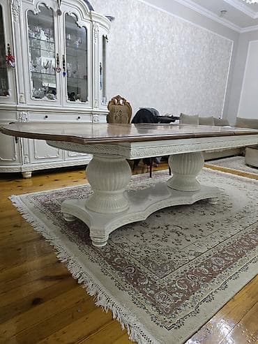 stol sufreleri: Klassik masa, Açılan, Taxta, Dördbucaq masa — 5