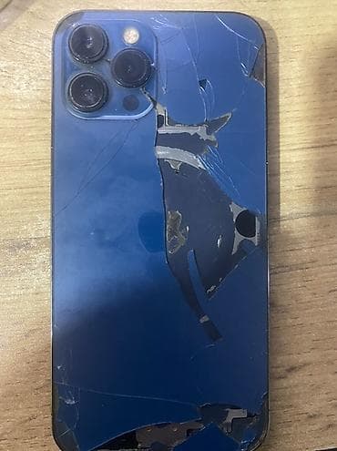 macbook çanta: IPhone 12 Pro Max, 256 GB, Pacific Blue, Qırıq — 1